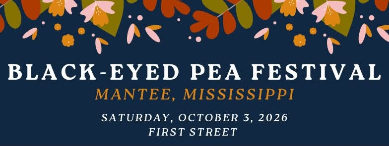 Black-Eyed Pea Festival in Mantee, Saturday, October 3, 2026, on First Street